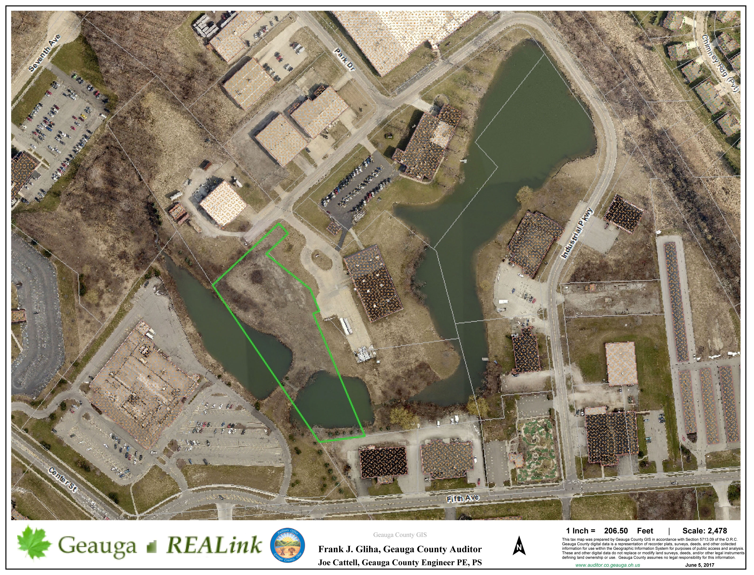 345 Industrial Pkwy aerial