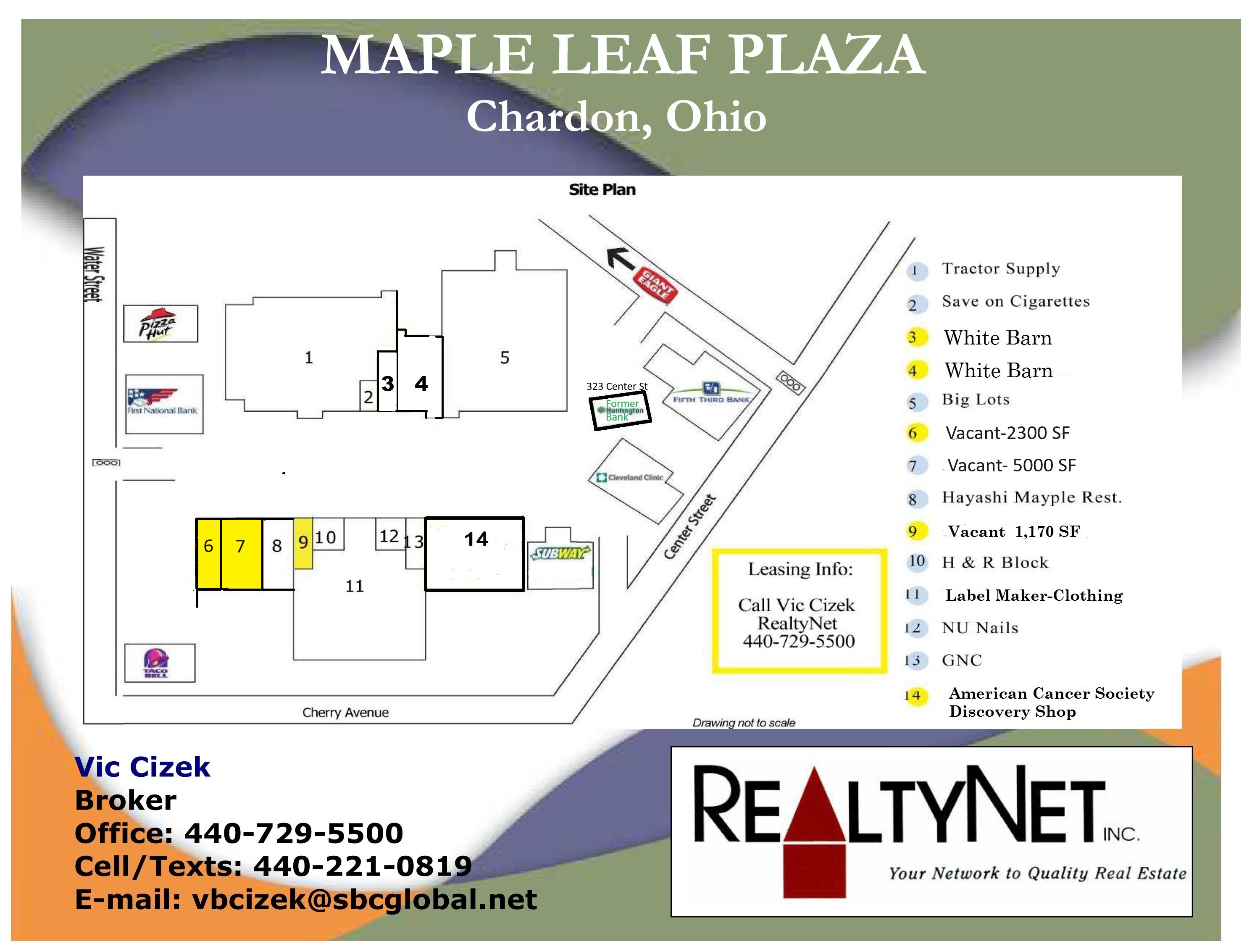 540 Water St Maple Leaf Plaza flyer December 2023
