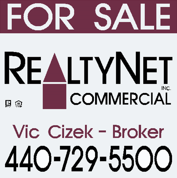 RealtyNet Inc commercial for sale sign